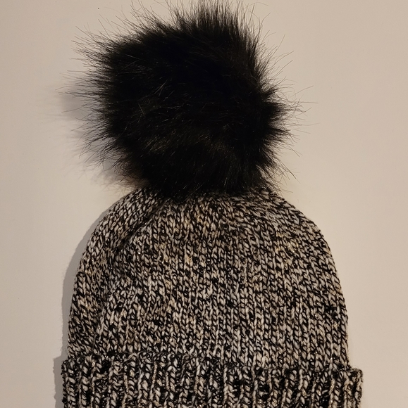 Loft Shimmer Tweed Pom Pom Beanie Hat New With Tag - Picture 4 of 12